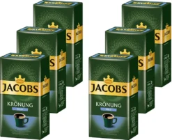 JACOBS Filterkaffee Krönung Mild 6 X 500g Pulver-Kaffee Gemahlen Röstkaffee 3 Kg