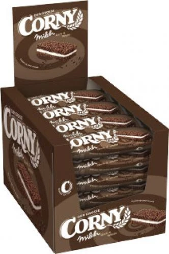 Corny Milch Dark & White Der Große 24x40g 1 Corny Milch Dark & White Der Große 24x40g
