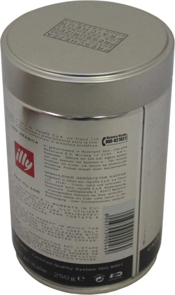 Illy Espresso Dunkle Röstung / Dark Roast | Gemahlen | 250g-Dose 3 Illy Espresso Dunkle Röstung / Dark Roast | Gemahlen | 250g-Dose – Bild 3