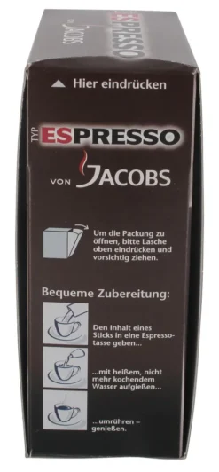 Jacobs Typ Espresso Sticks | Löslicher Kaffee | 25 Portionen 20 Jacobs Typ Espresso Sticks | Löslicher Kaffee | 25 Portionen -Espresso Store d974244053679f784bc197cc5dc9c143