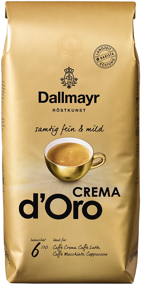 Dallmayr Crema D'Oro Ganze Bohnen 1kg 1 Dallmayr Crema D'Oro Ganze Bohnen 1kg