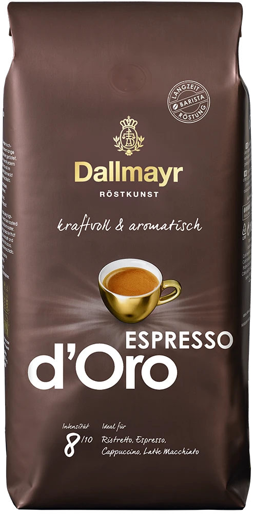 Dallmayr Espresso D'Oro Ganze Bohnen 1kg 1 Dallmayr Espresso D'Oro Ganze Bohnen 1kg