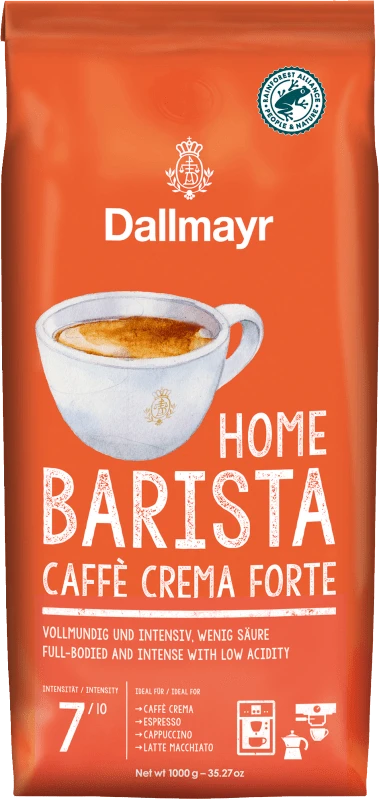 Dallmayr Home Barista Caffe Crema Forte 1kg Ganze Bohnen 1 Dallmayr Home Barista Caffe Crema Forte 1kg Ganze Bohnen