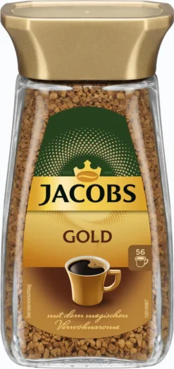 JACOBS Gold 6 X 100g Löslicher Kaffee 6 Gläser Instantkaffee Löskaffee