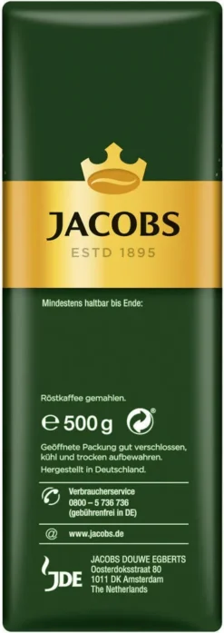 JACOBS Filterkaffee Krönung Kräftig 6 X 500g Pulver-Kaffee Gemahlen Röstkaffee 9 JACOBS Filterkaffee Krönung Kräftig 6 X 500g Pulver-Kaffee Gemahlen Röstkaffee -Espresso Store e25cc2e9863b515c9c480c11bd49b107 1