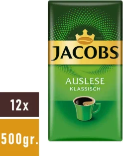 JACOBS Auslese Klassisch Filterkaffee 12x500g Kaffee Gemahlen 13 JACOBS Auslese Klassisch Filterkaffee 12x500g Kaffee Gemahlen -Espresso Store ec63005238457badac62ccda63817cba