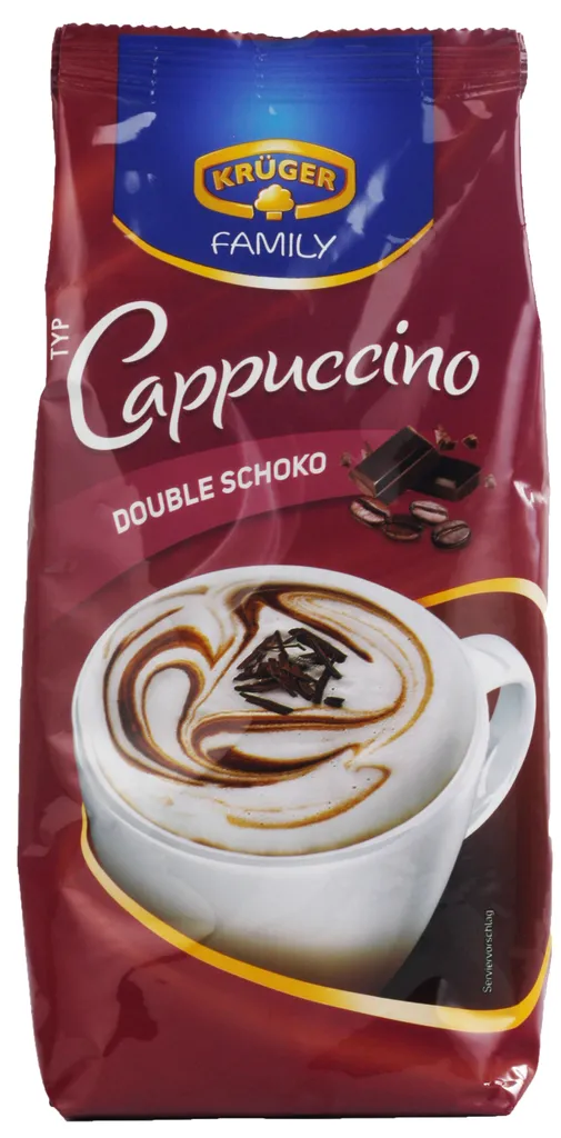 Krüger Family Cappuccino Double Schoko | 500-g-Beutel 3 Krüger Family Cappuccino Double Schoko | 500-g-Beutel – Bild 3