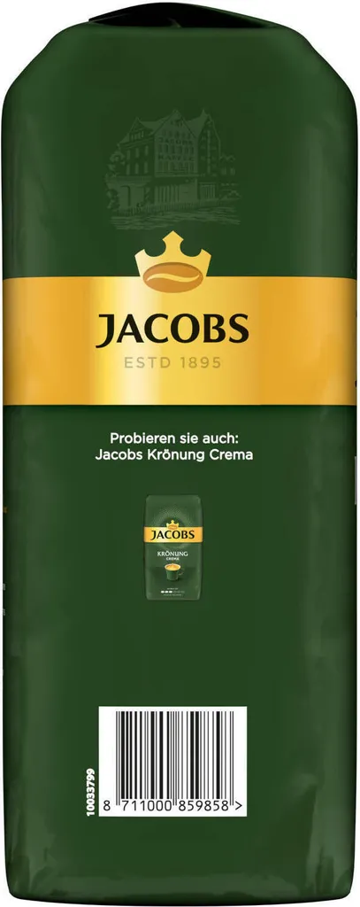 JACOBS Kaffeebohnen Krönung Crema Kräftig 2 X 1kg Ganze Kaffee Bohnen + 1 Aluminium Dose Im Barista-Design 8 JACOBS Kaffeebohnen Krönung Crema Kräftig 2 X 1kg Ganze Kaffee Bohnen + 1 Aluminium Dose Im Barista-Design – Bild 8