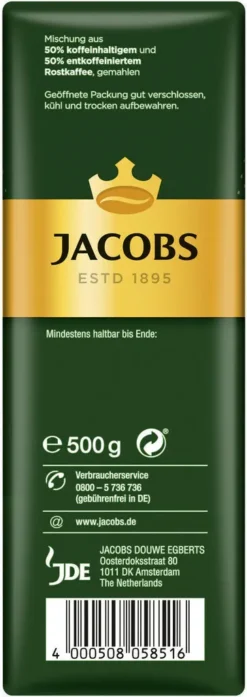JACOBS Krönung Balance Filterkaffee 12 X 500 G Gemahlener Röstkaffee -Espresso Store f5075d8e6ebbcddd27c446b174db3464