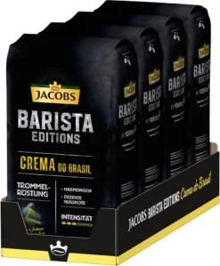 JACOBS Kaffeebohnen Barista Editions Crema Do Brasil 4 X 1 Kg Geröstete Bohnen