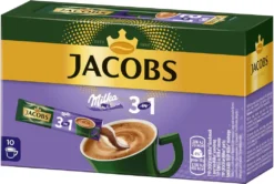 JACOBS Löskaffee 3in1 Milka®* 12x10 Sticks Löslicher Instantkaffee 120 Getränke -Espresso Store fac902ece26a9dc2f02050e18d403266