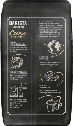 JACOBS Kaffeebohnen Barista Editions Crema Ganze Bohne 4x1 Kg + 2 Alu Dosen Im Barista Design -Espresso Store fbb6319afc952af138cf066bd50b2184 1