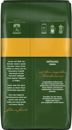 JACOBS Kaffeebohnen Krönung Crema 3 Kg Ganze Geröstete Bohnen + 1 Jacobs Barista Becher + 1 Dose -Espresso Store fc796c7f6452d8402feaec03b8fc7601