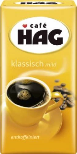Kaffee Hag Entkoffeiniert Mild 500g 1 Kaffee Hag Entkoffeiniert Mild 500g