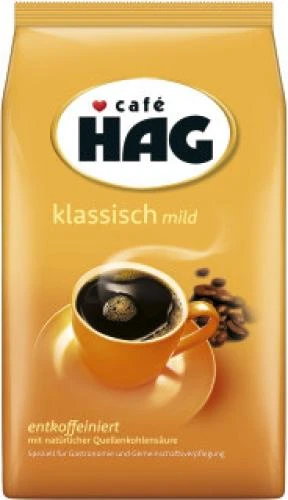 Kaffee HAG Entkoffeiniert Mild Gemahlen 1kg 1 Kaffee HAG Entkoffeiniert Mild Gemahlen 1kg