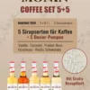 Monin Café-Set 5x0,7l + 5 Pumpen Gratis