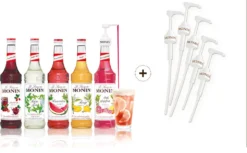 Monin Cocktail-Set 5x700ml + 5 Pumpen Gratis