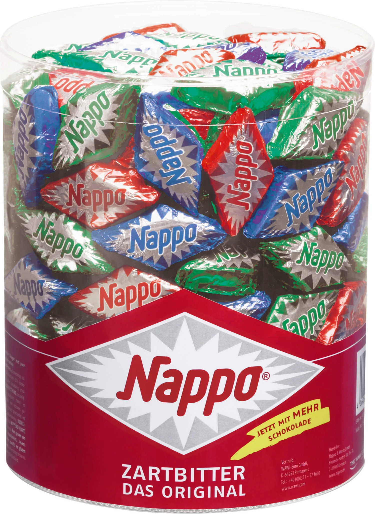 Nappo Dose Klassik Zartbitter XL 1,32 Kg 1 Nappo Dose Klassik Zartbitter XL 1,32 Kg