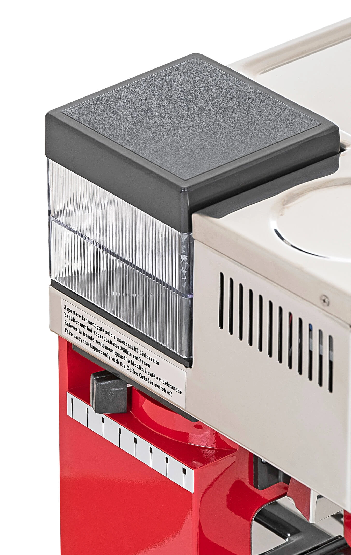 Quick Mill Retro 0835 Espressomaschine Mit Eingebauter Mühle, Rot 4 Quick Mill Retro 0835 Espressomaschine Mit Eingebauter Mühle, Rot – Bild 4