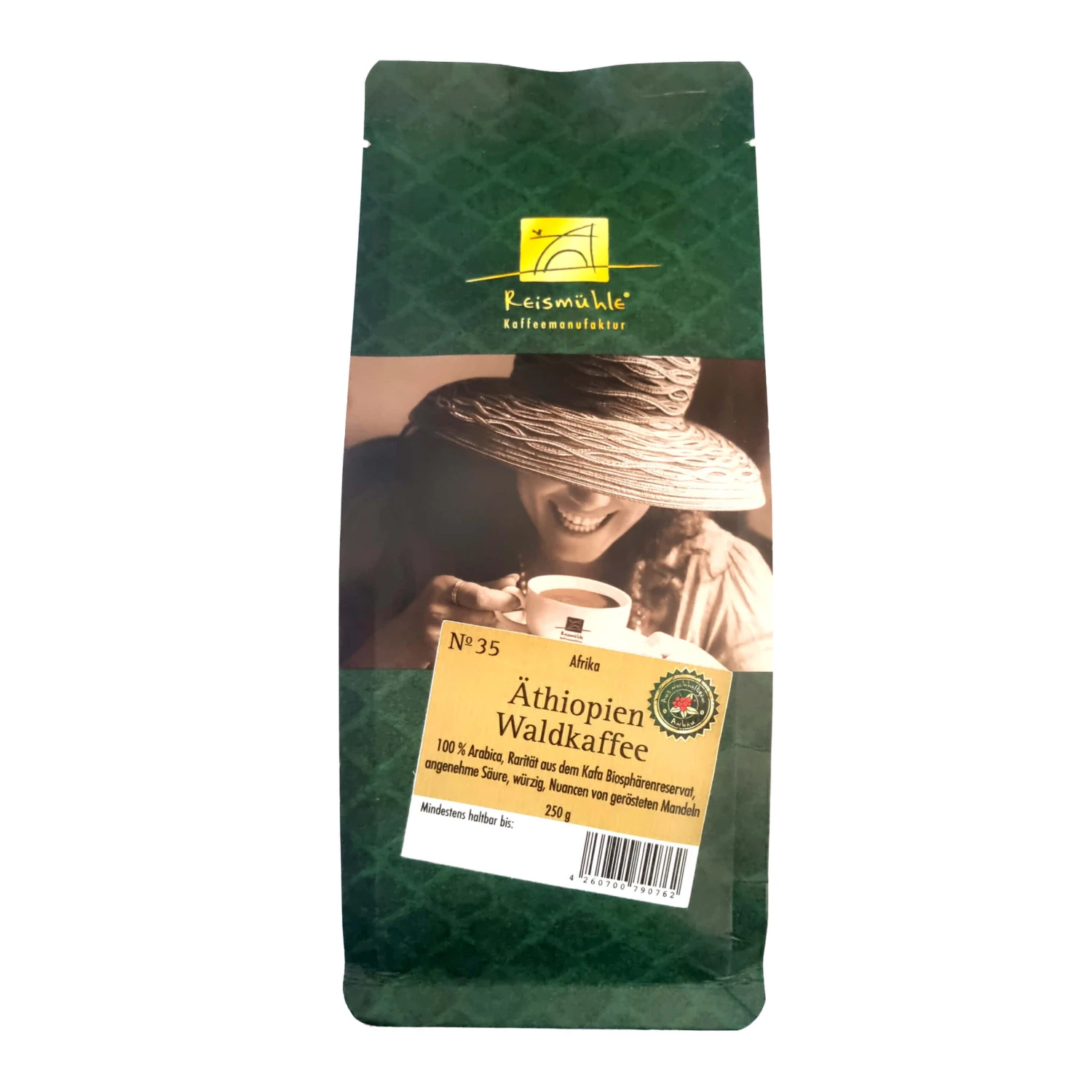 Reismühle No. 35 Äthiopien Waldkaffee Ganze Bohnen 250g 1 Reismühle No. 35 Äthiopien Waldkaffee Ganze Bohnen 250g